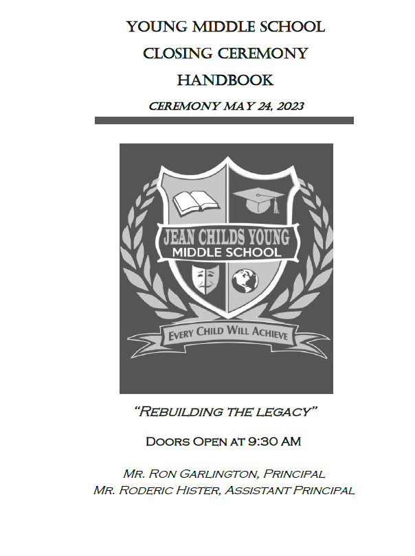  2023 Closing Ceremony Handbook